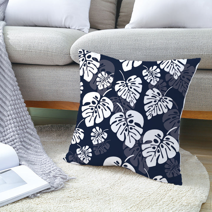 Square Mandala Decorative Pillow Cover with Hidden Zipper