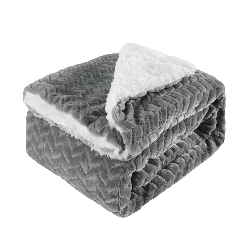 Women's cozy and warm fleece blanket with high collar Stornfield