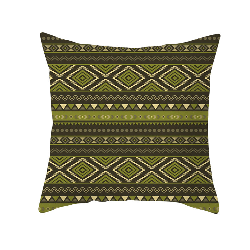 Bohemian Mandala Decorative Square Pillow Cover with Hidden Zipper