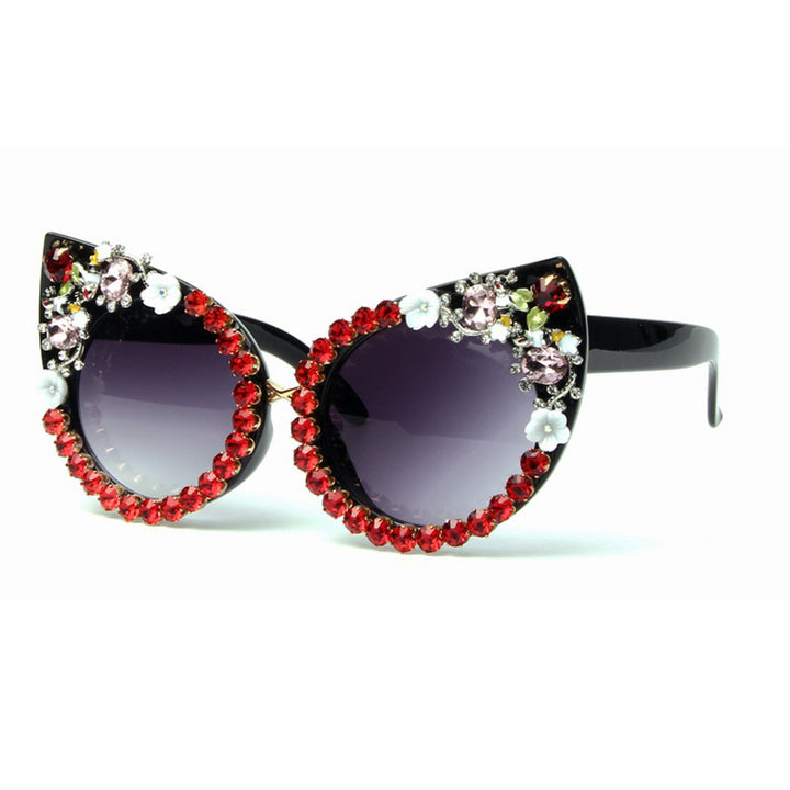 Women's Cat-Eye Sunglasses with Sparkling Gemstones Stornfield