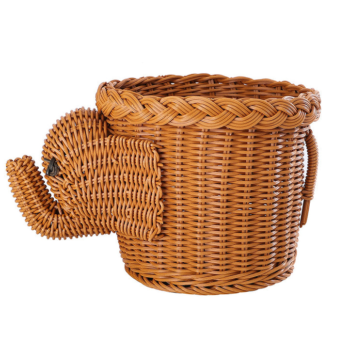 Decorative Woven Dog-Shaped Storage Basket Stornfield