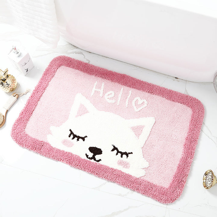 Fun Animal-Themed Bath Mat for Bathroom