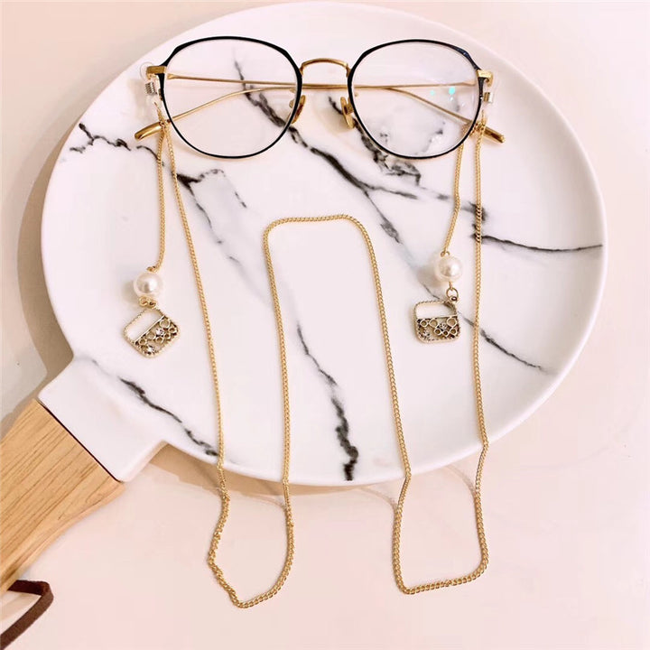 Decorative Pearl and Metal Accent Eyewear Chain Stornfield