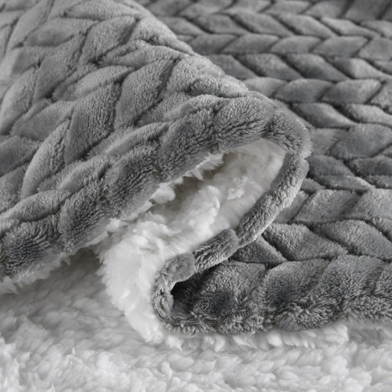Women's cozy and warm fleece blanket with high collar Stornfield