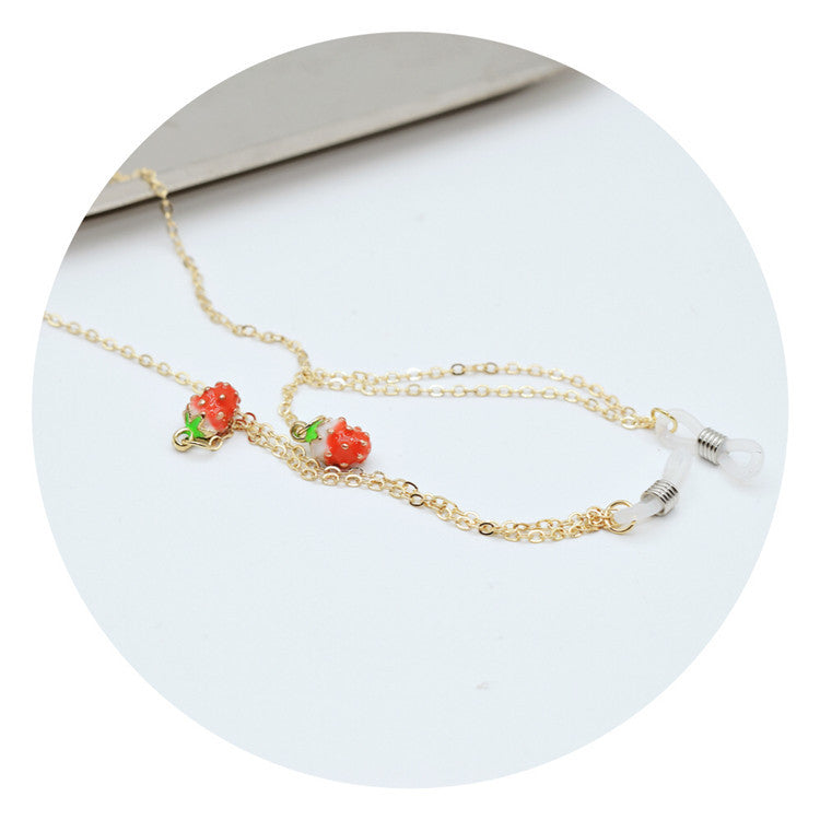 Decorative Strawberry Pendant Eyewear Chain Stornfield
