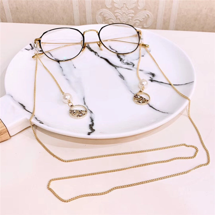 Decorative Pearl and Metal Accent Eyewear Chain Stornfield