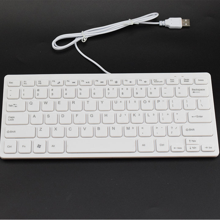 Flat USB keyboard with quiet keystrokes Stornfield