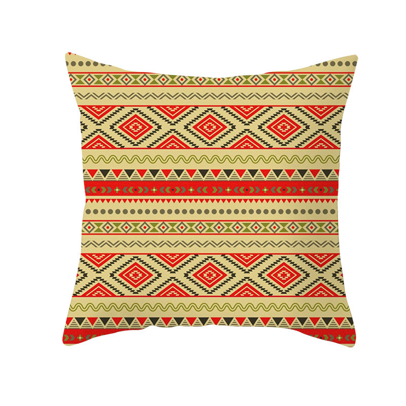 Bohemian Mandala Decorative Square Pillow Cover with Hidden Zipper