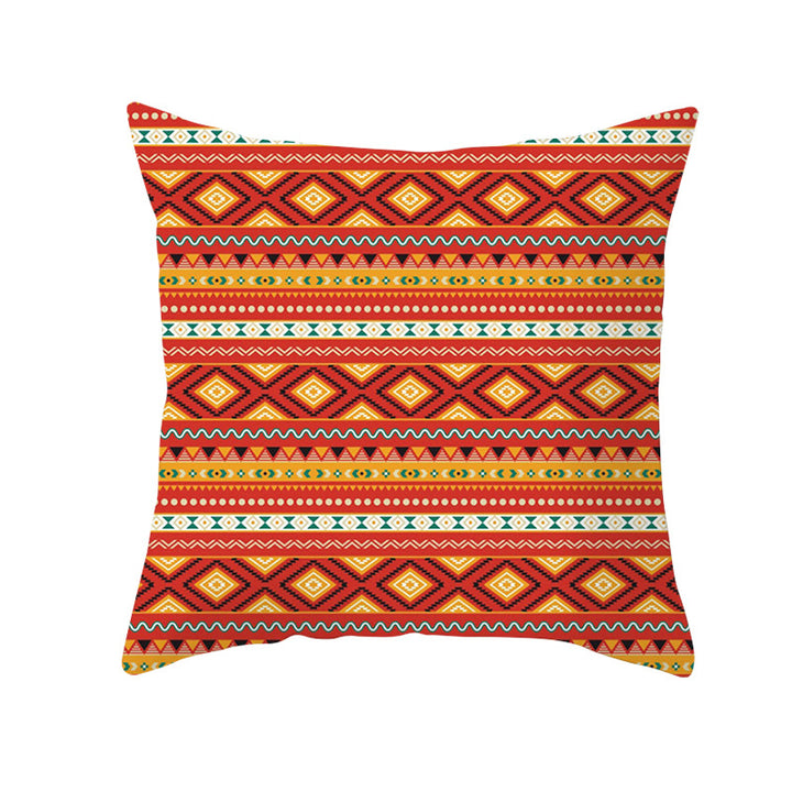 Bohemian Mandala Decorative Square Pillow Cover with Hidden Zipper