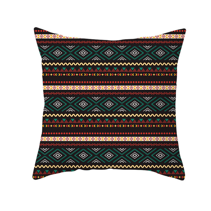 Bohemian Mandala Decorative Square Pillow Cover with Hidden Zipper