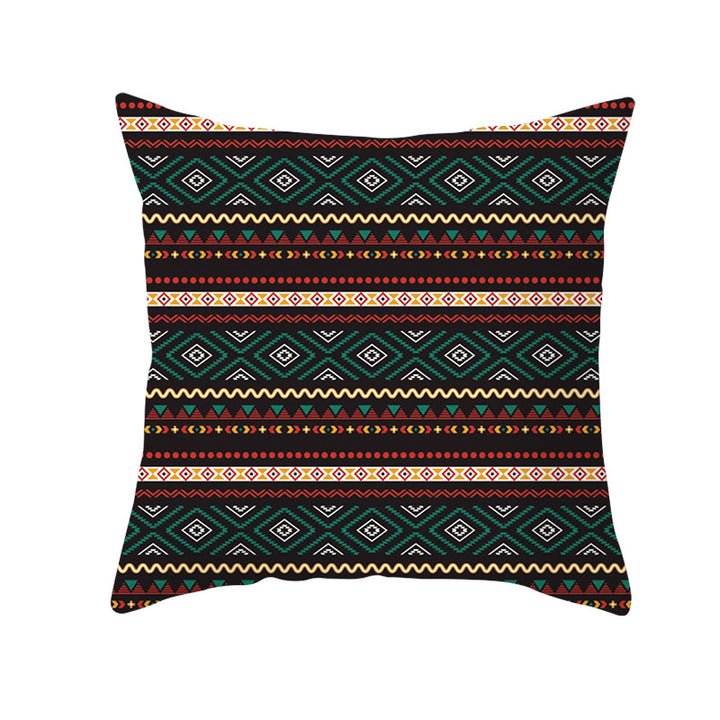 Bohemian Mandala Decorative Square Pillow Cover with Hidden Zipper