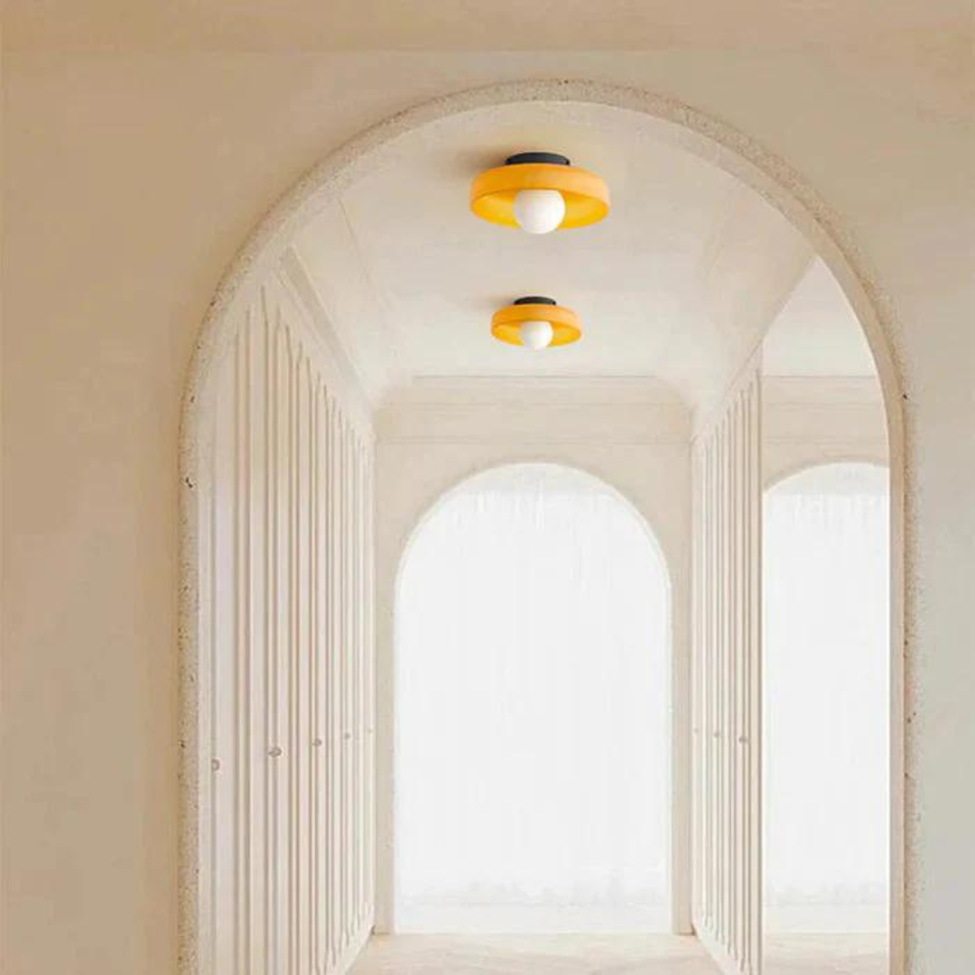 Round Ceiling Lamp with Stylish Functionality - LumiSphere | Stornfield
