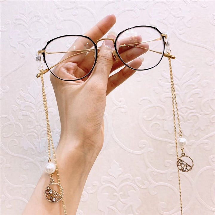 Decorative Pearl and Metal Accent Eyewear Chain Stornfield