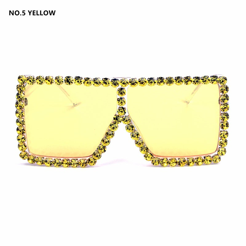 Women's oversized sunglasses with sparkly crystal frame Stornfield