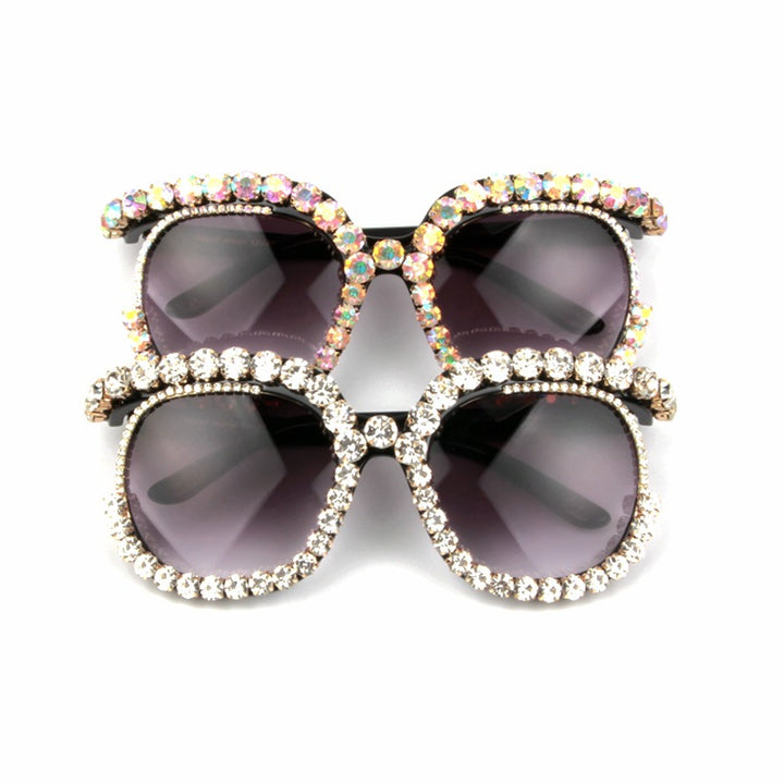 Women's stylish oversized sunglasses with sparkling rhinestone applications Stornfield
