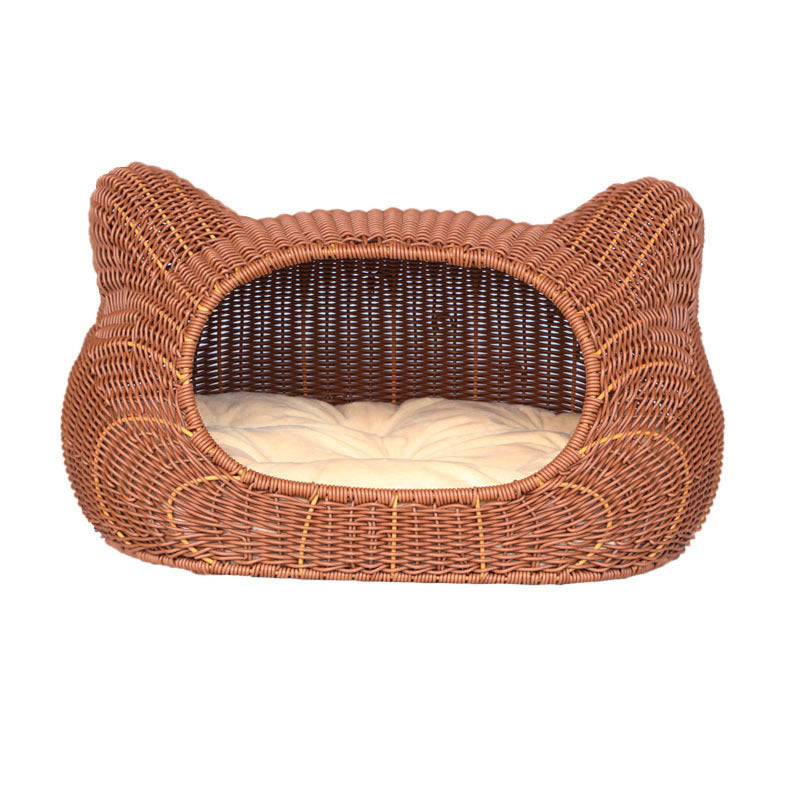 Cozy cat basket with ear design Stornfield