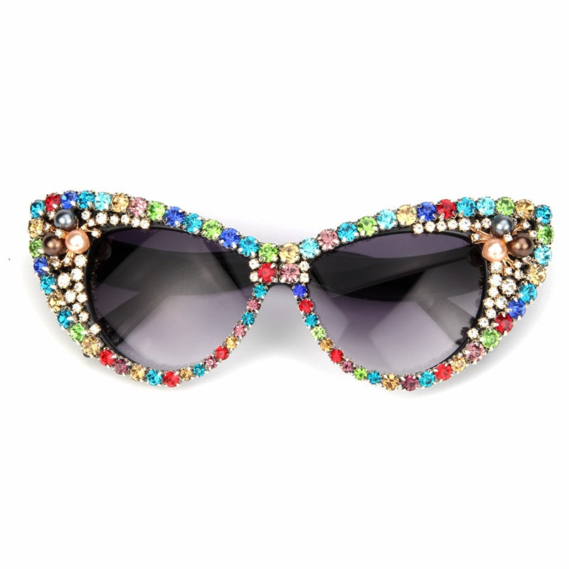 Women's glamorous cat-eye sunglasses with sparkling crystal accents Stornfield