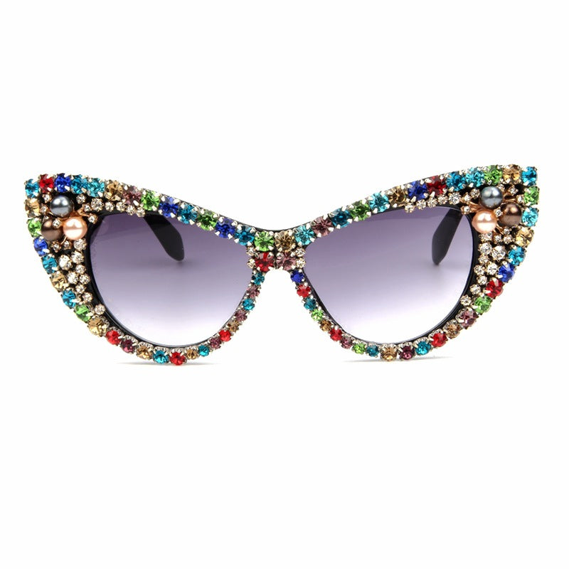 Women's glamorous cat-eye sunglasses with sparkling crystal accents Stornfield