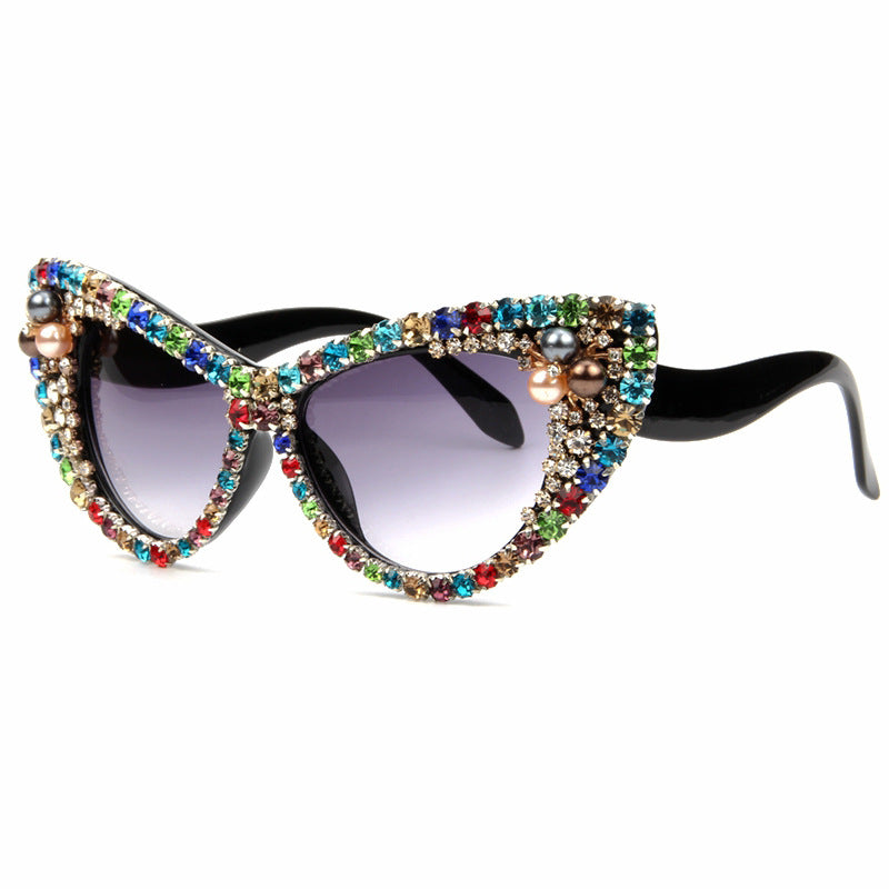 Women's glamorous cat-eye sunglasses with sparkling crystal accents Stornfield