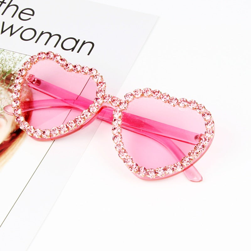 Women's Heart Shape Sunglasses with Sparkling Crystal Frame Stornfield