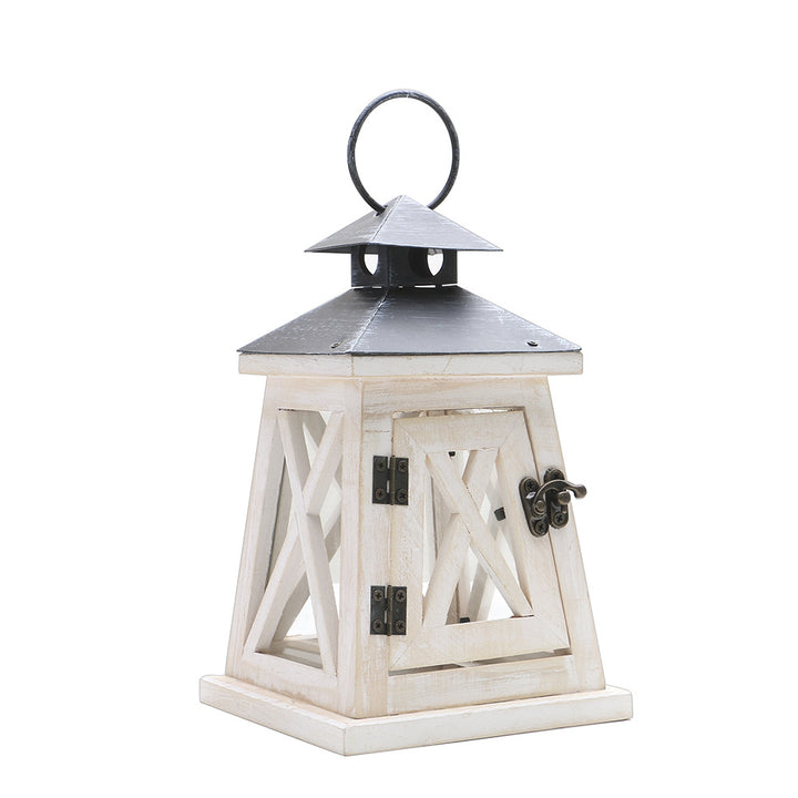 Handcrafted Hexagonal Wooden Lighthouse Tea Light Lantern Stornfield