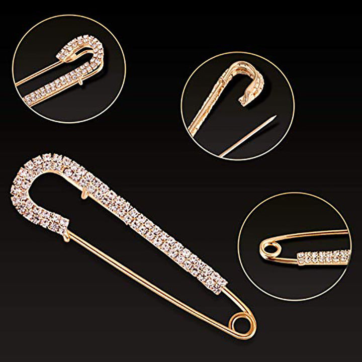 Decorative Pearl and Rhinestone Safety Pin Set Stornfield
