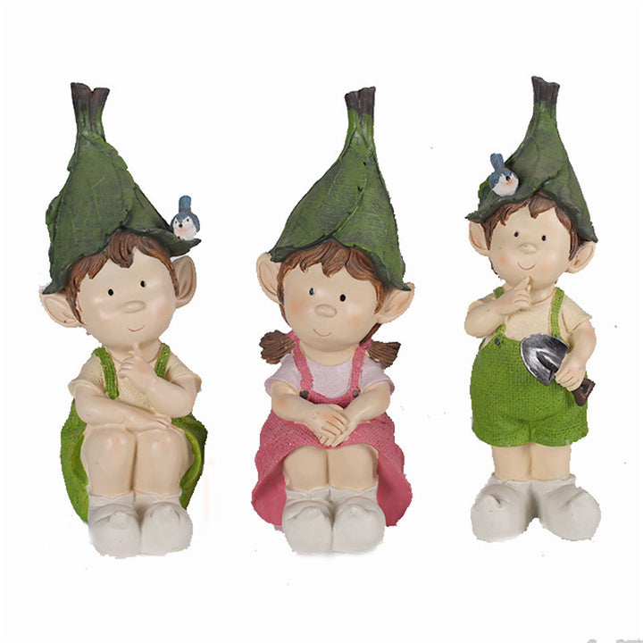 Whimsical Garden Gnome Figurine Set