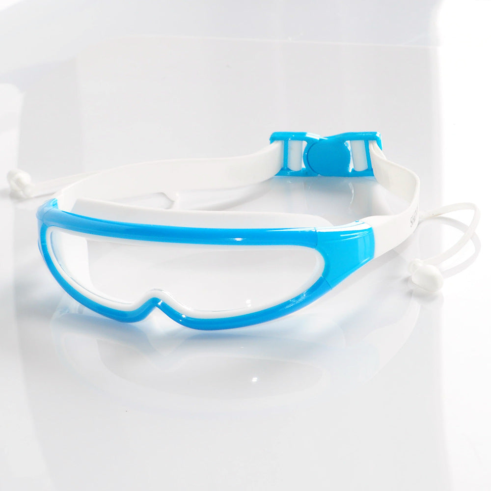 Sporty swimming goggles with adjustable wearing system Stornfield