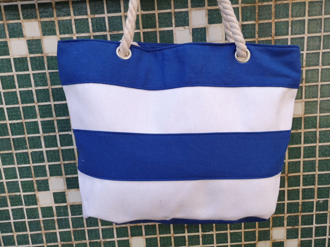 Stylish Beach Bag Made of Durable Canvas with Unique Rope Handle Stornfield