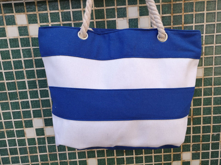 Stylish Beach Bag Made of Durable Canvas with Unique Rope Handle Stornfield