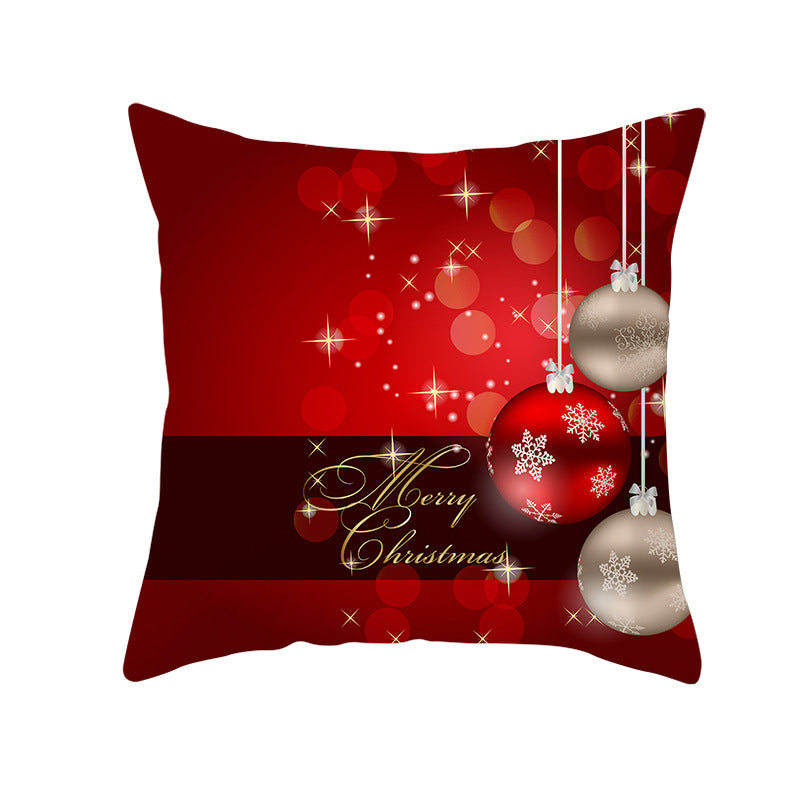 Festive Christmas Star Wreath Decorative Throw Pillow