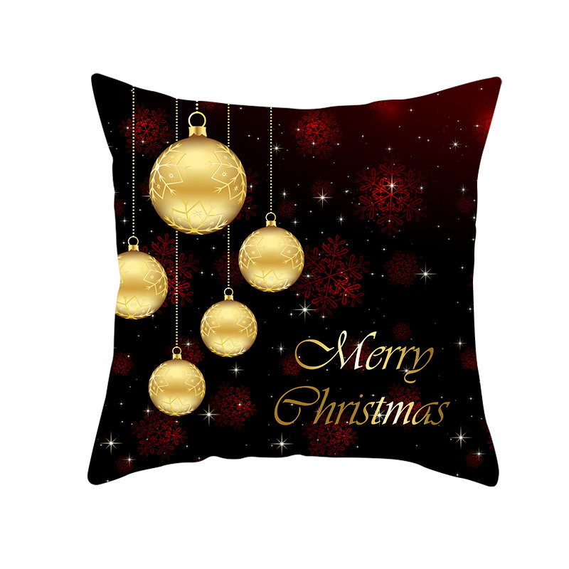 Festive Christmas Star Wreath Decorative Throw Pillow