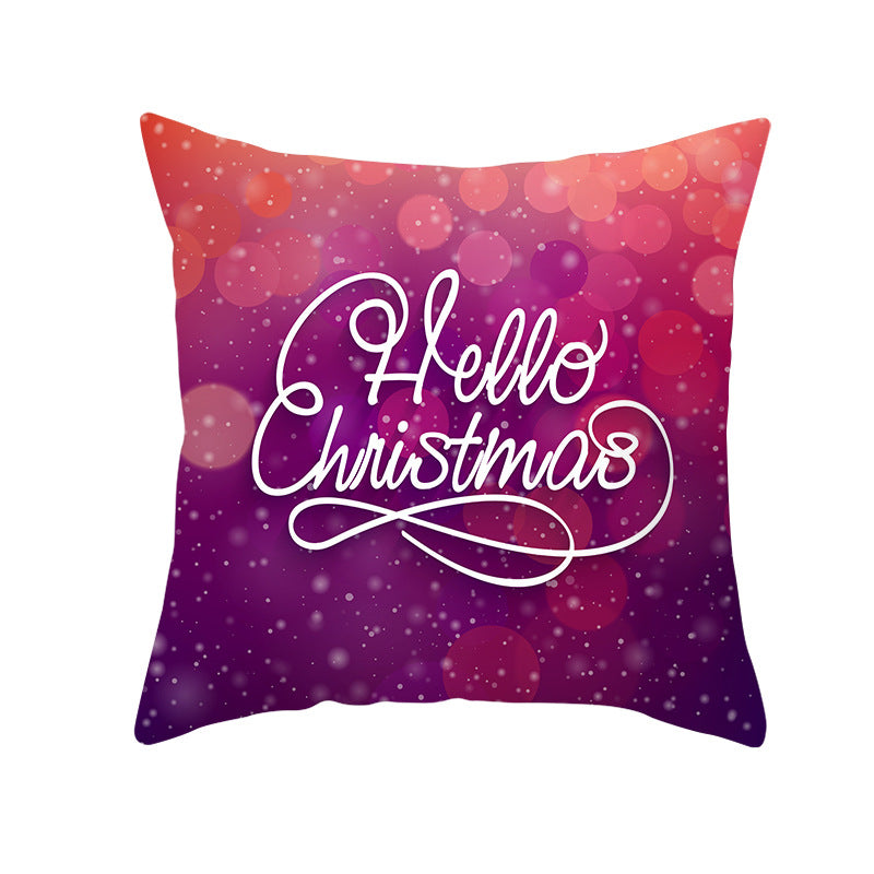 Festive Christmas Star Wreath Decorative Throw Pillow