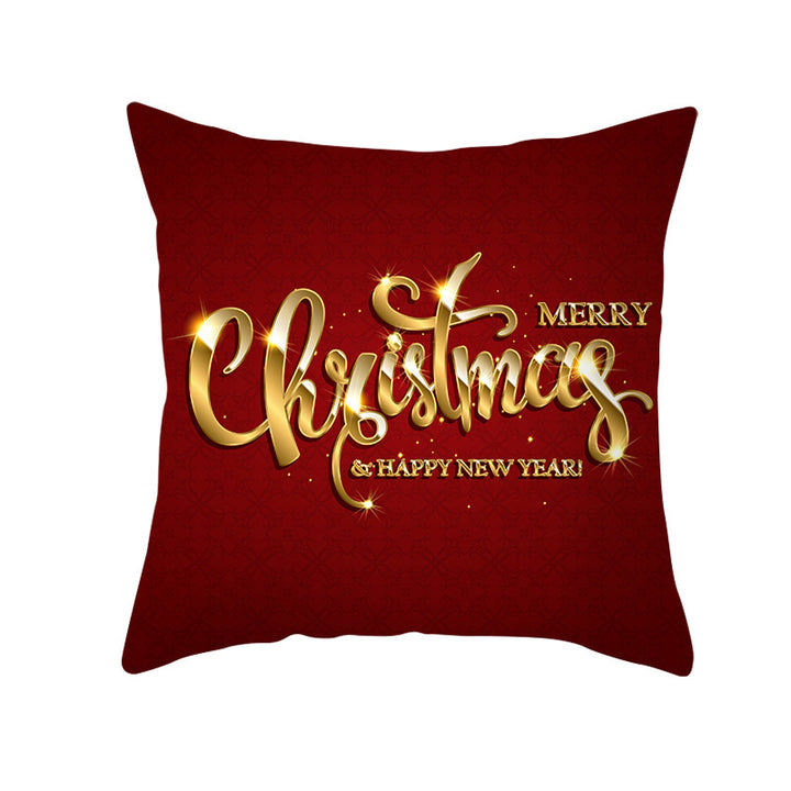 Festive Christmas Star Wreath Decorative Throw Pillow