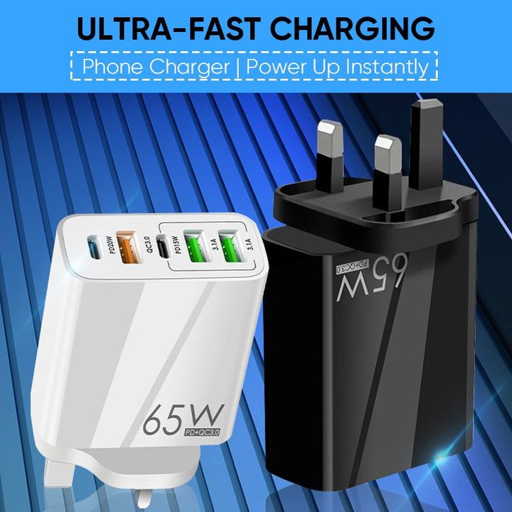 Multi-Port Adapter 65W Fast Charger - US Standard | Stornfield
