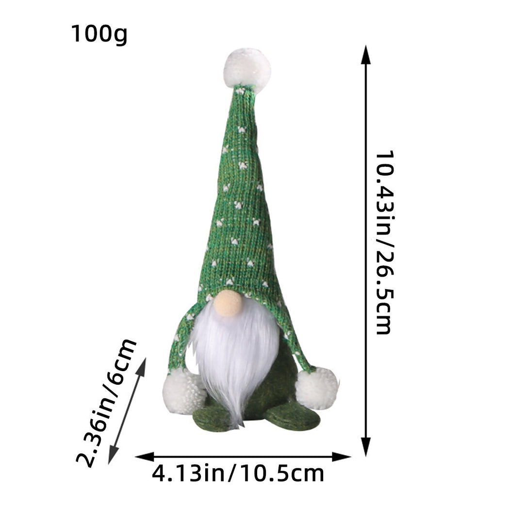 Christmas elf with knitted hat and pompom