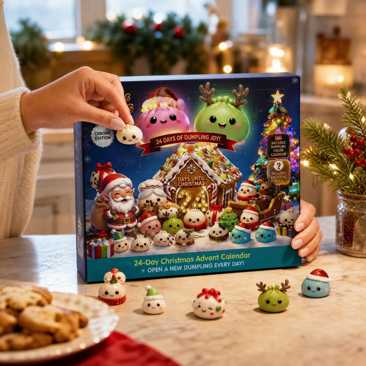 Christmas Advent calendar with sensory decorative figures