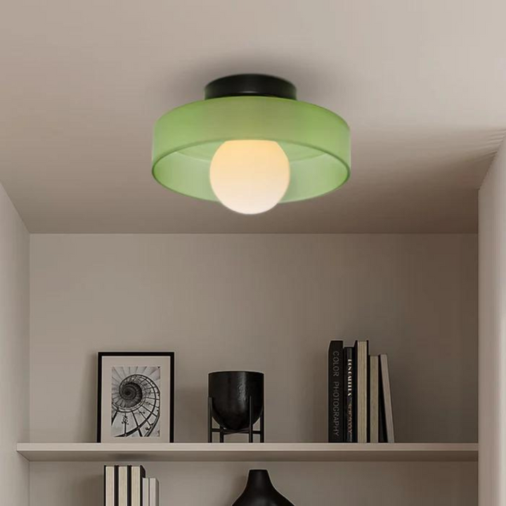 Round Ceiling Lamp with Stylish Functionality - LumiSphere | Stornfield