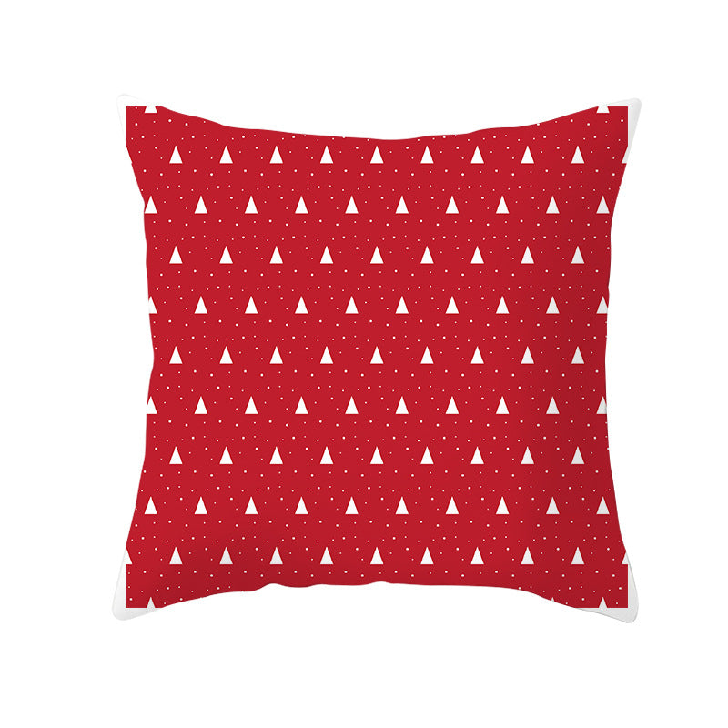 Festive Christmas Star Wreath Decorative Throw Pillow