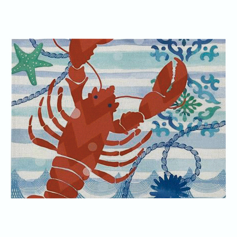 Nautical Mermaid Vintage Canvas Wall Art Print