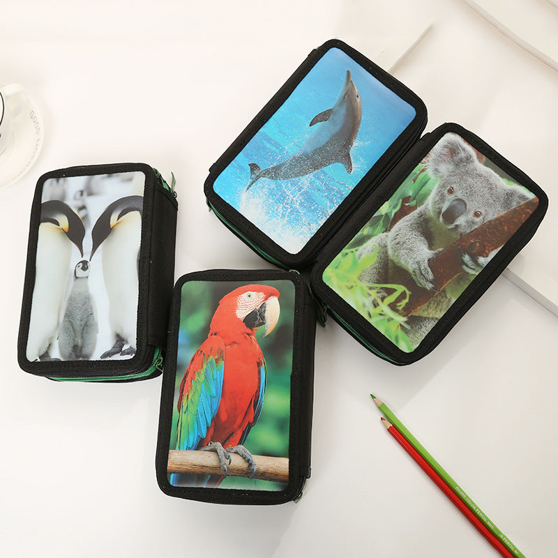 Wildlife-Themed Art Pouch