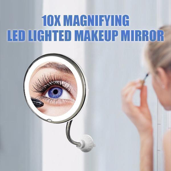 Stornfield | 10x Magnifying LED Lighted Makeup Mirror