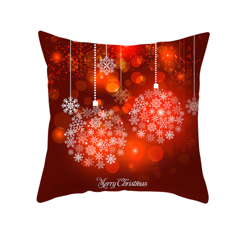 Festive Christmas Star Wreath Decorative Throw Pillow