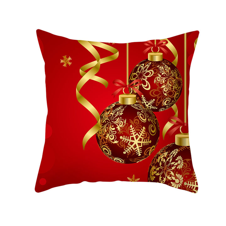 Festive Christmas Star Wreath Decorative Throw Pillow