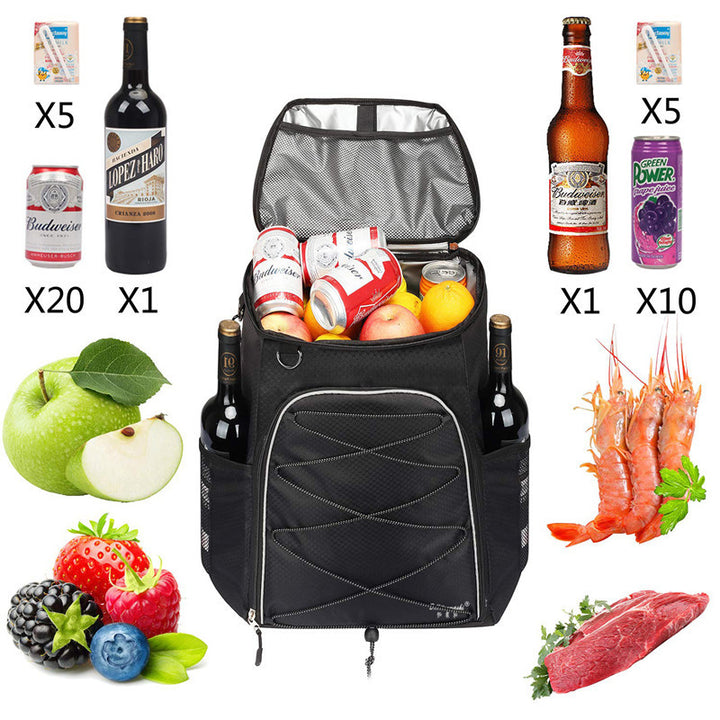 Unisex cool backpack with insulated interior compartment, flexible carrying comfort, and organized front pocket Stornfield