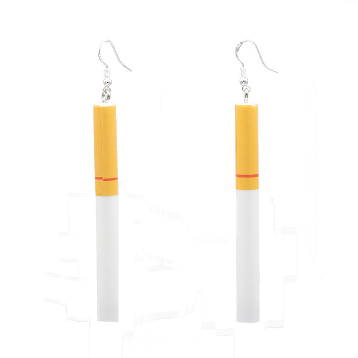 Playful Cigarette-Inspired Dangle Earrings Stornfield