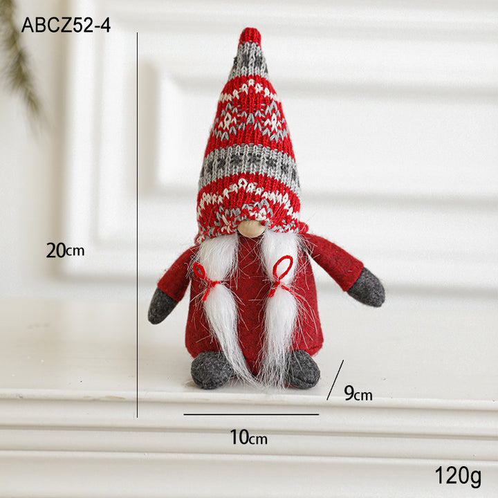 Christmas gnome, fabric hanging figure