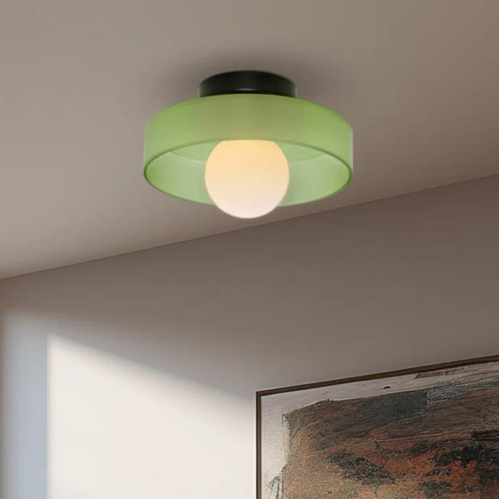 Round Ceiling Lamp with Stylish Functionality - LumiSphere | Stornfield