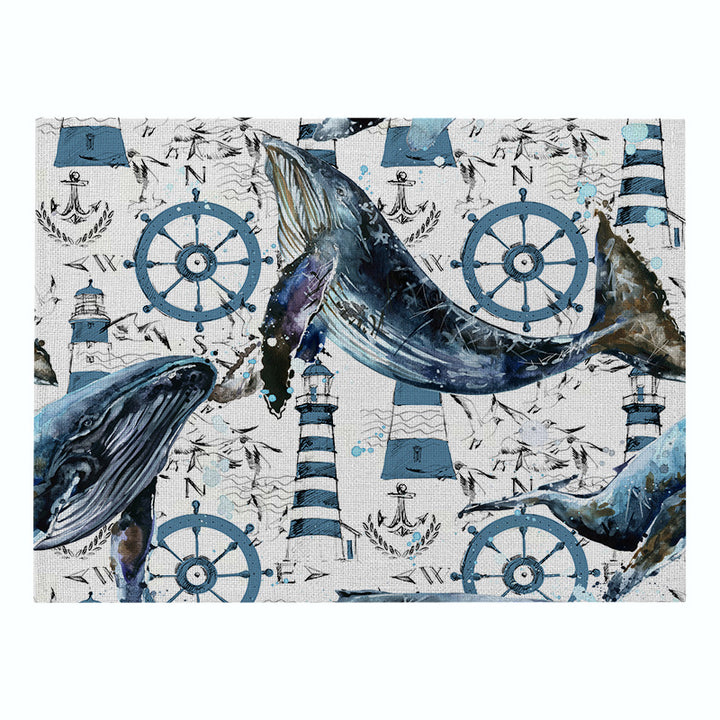 Nautical Mermaid Vintage Canvas Wall Art Print