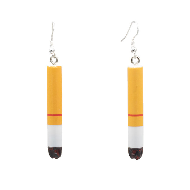 Playful Cigarette-Inspired Dangle Earrings Stornfield